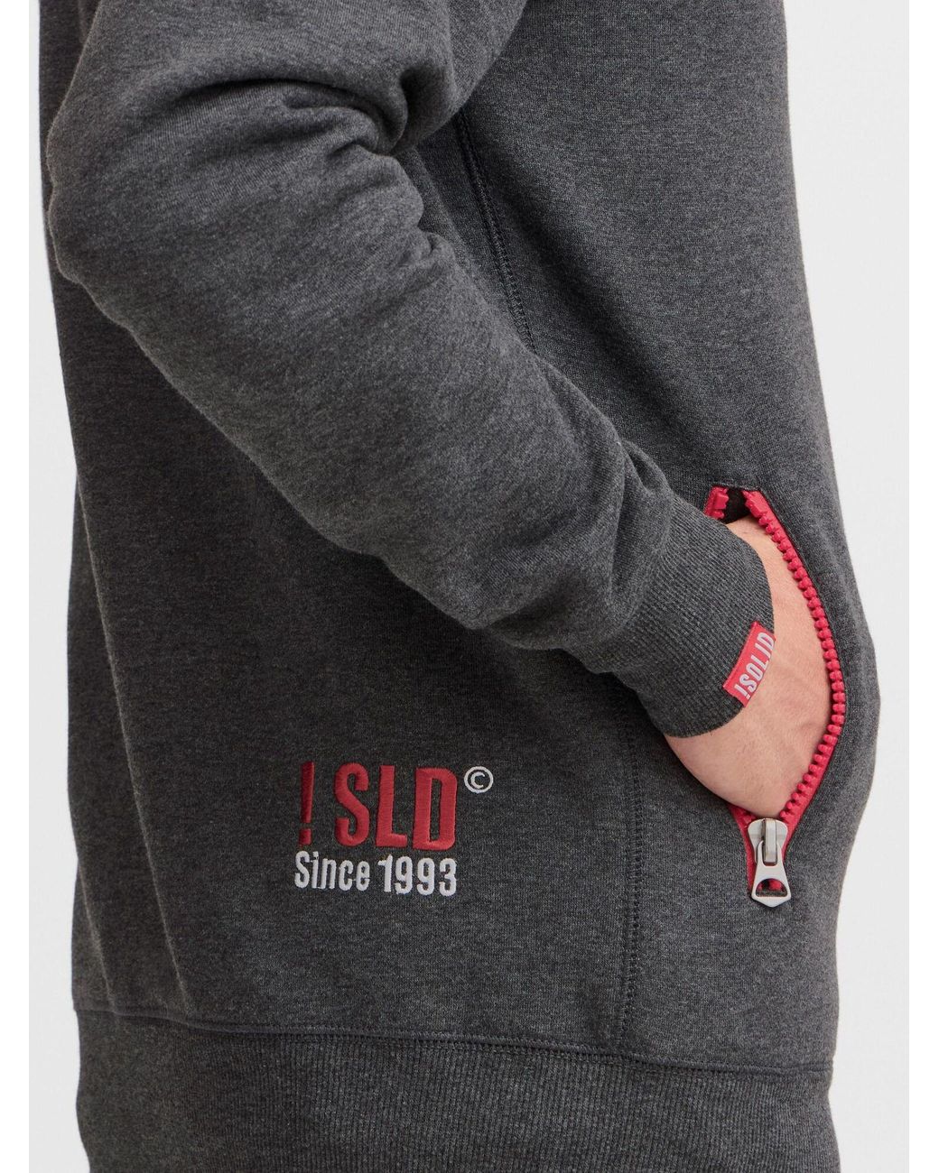 Solid Sweatjacke Benn in Gray für Herren