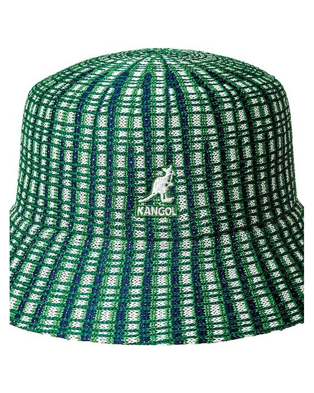 Kangol Green Hut Prep Plaid Bucket