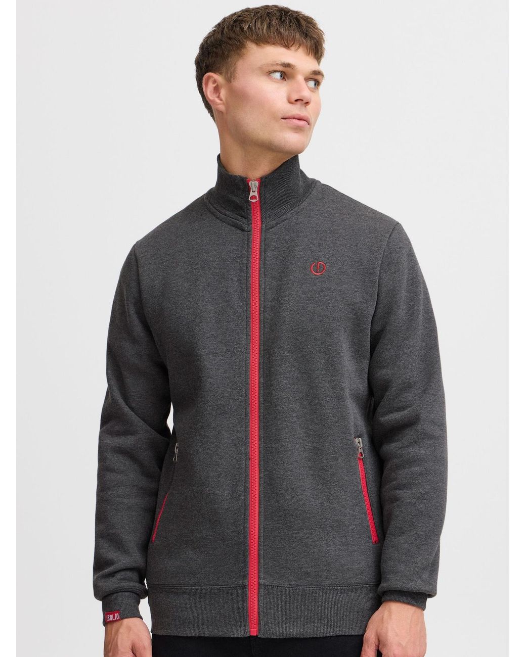 Solid Sweatjacke Benn in Gray für Herren