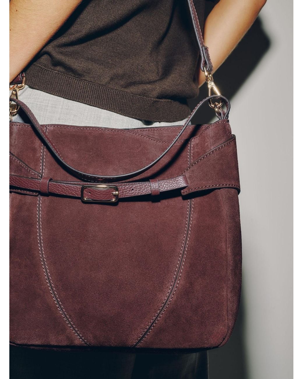 Next Purple Schultertasche