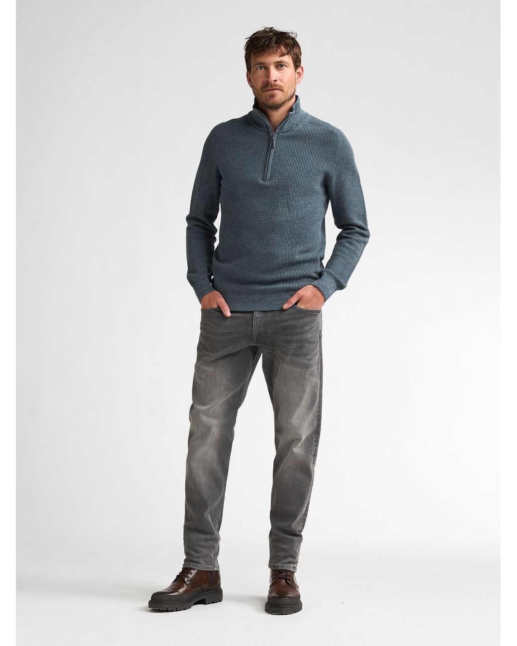 Petrol Industries Pullover in Blue für Herren