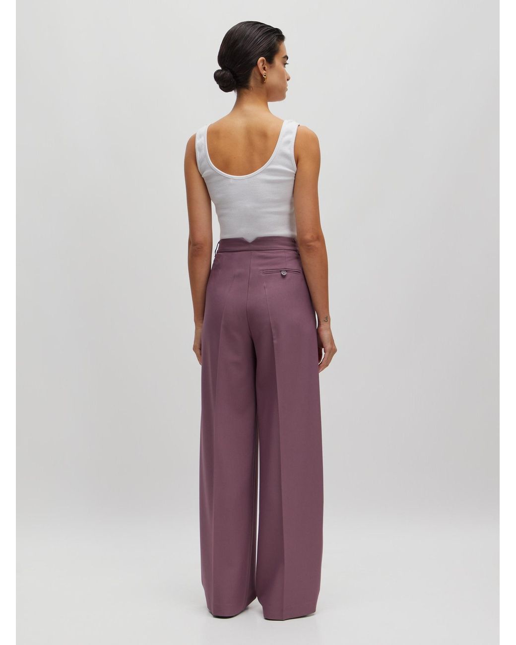 EDITED Purple Bügelfaltenhose 'Elna' (Grs)