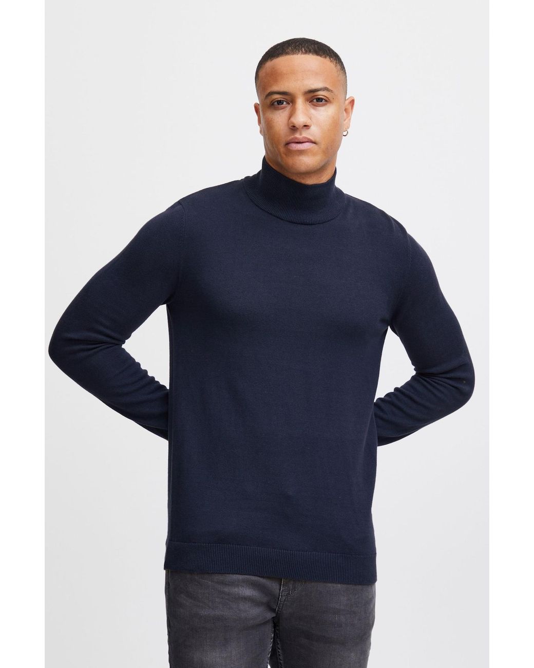 Solid Pullover Agrio in Blue für Herren
