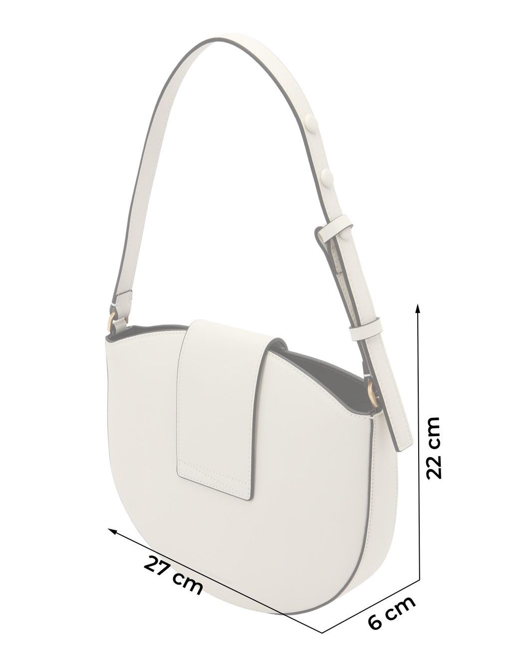 Karl Lagerfeld White Schultertasche