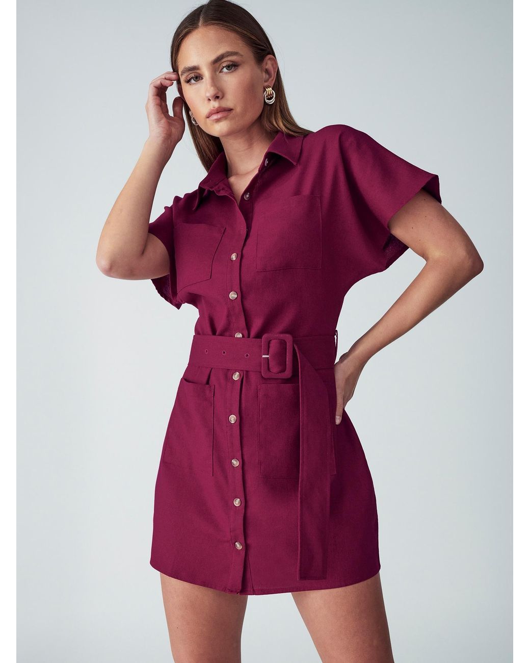 Willa Red Blusenkleid Zel