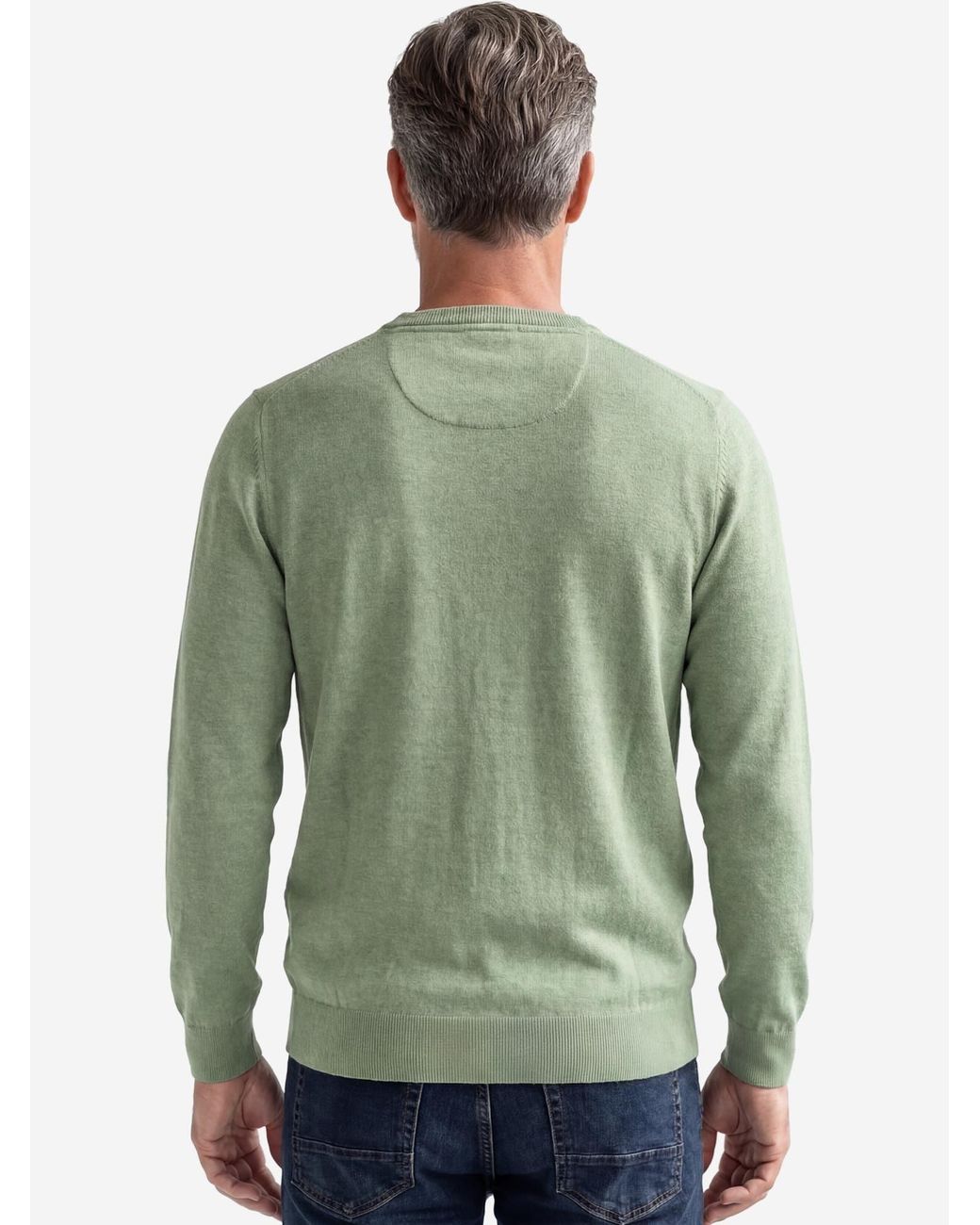 Redmond Pullover Basic in Green für Herren