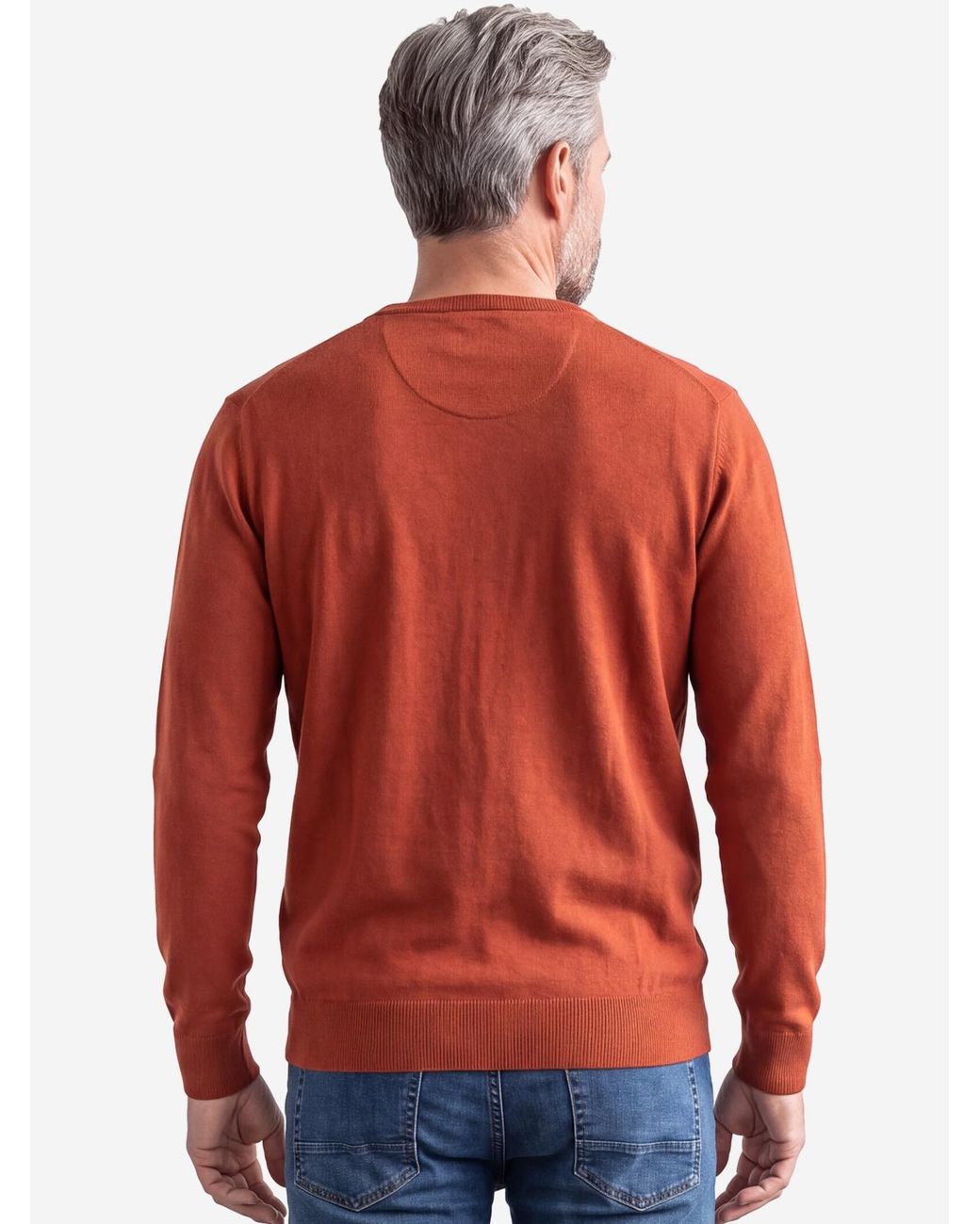 Redmond Pullover Basic in Red für Herren