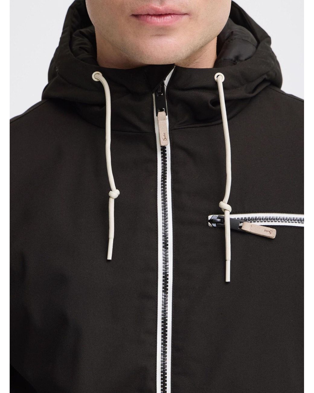 Solid Outdoorjacke Sdtilak in Black für Herren