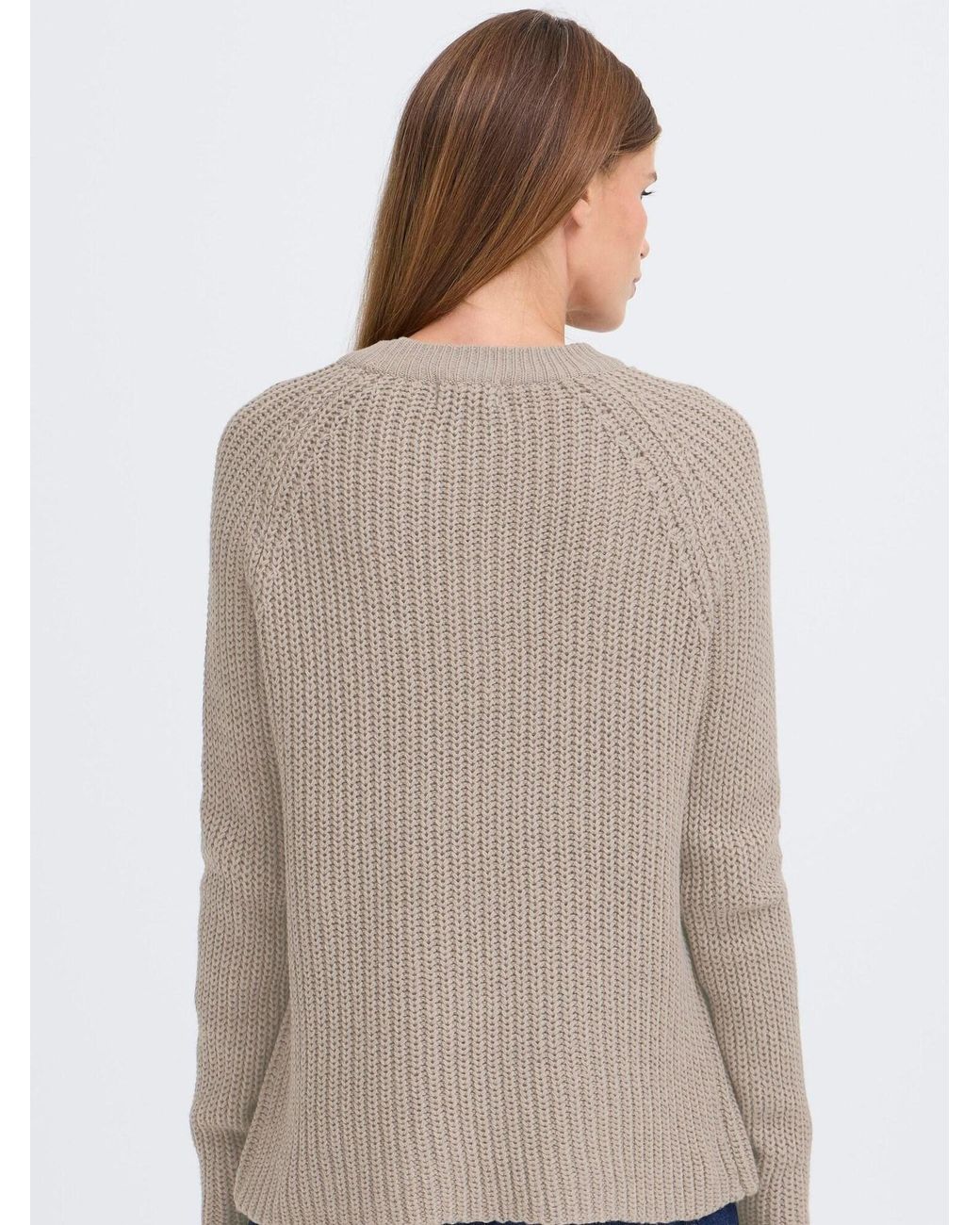 Oxmo Gray Strickpullover Oxfkanna