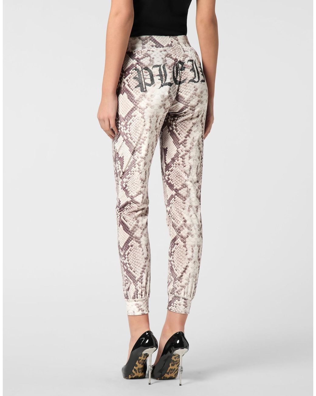 Philipp Plein Natural Jogginghose Python