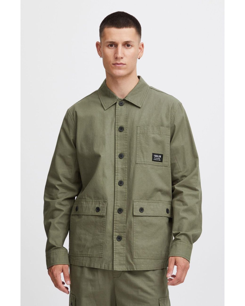 Solid Übergangsjacke Laurie in Green für Herren