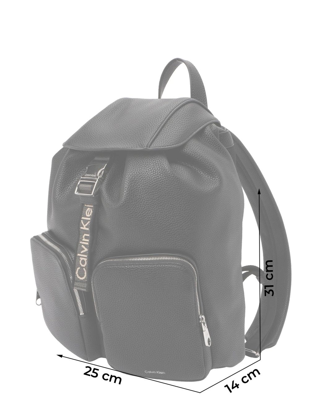 Calvin Klein Black Rucksack Webbing