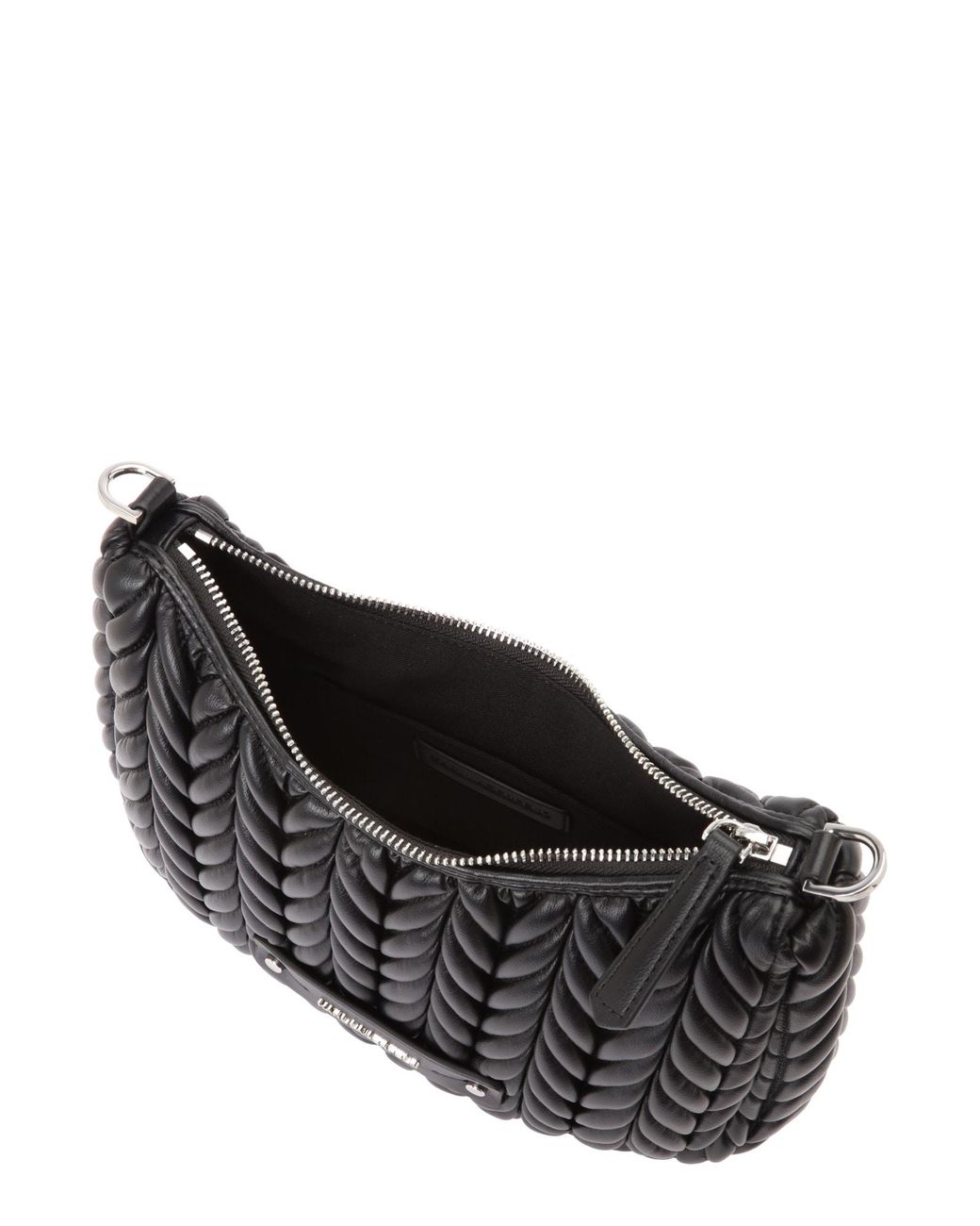 Karl Lagerfeld Black Schultertasche Weave