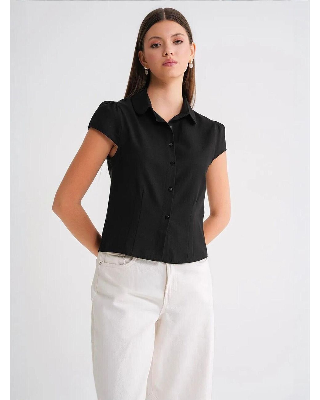 MixRay Black Bluse