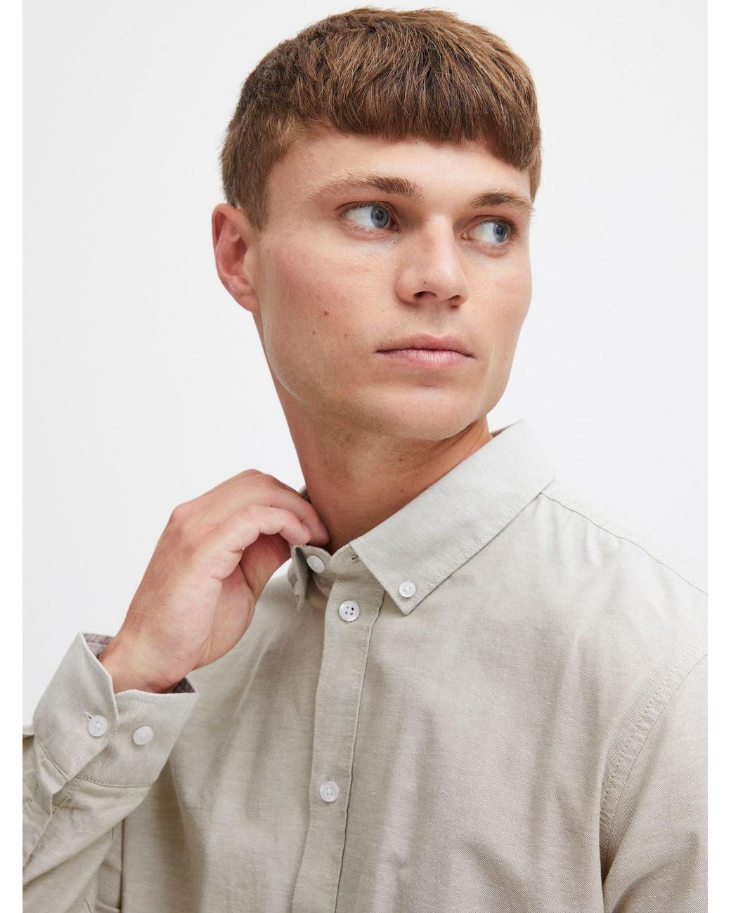 Solid Hemd Val in White für Herren