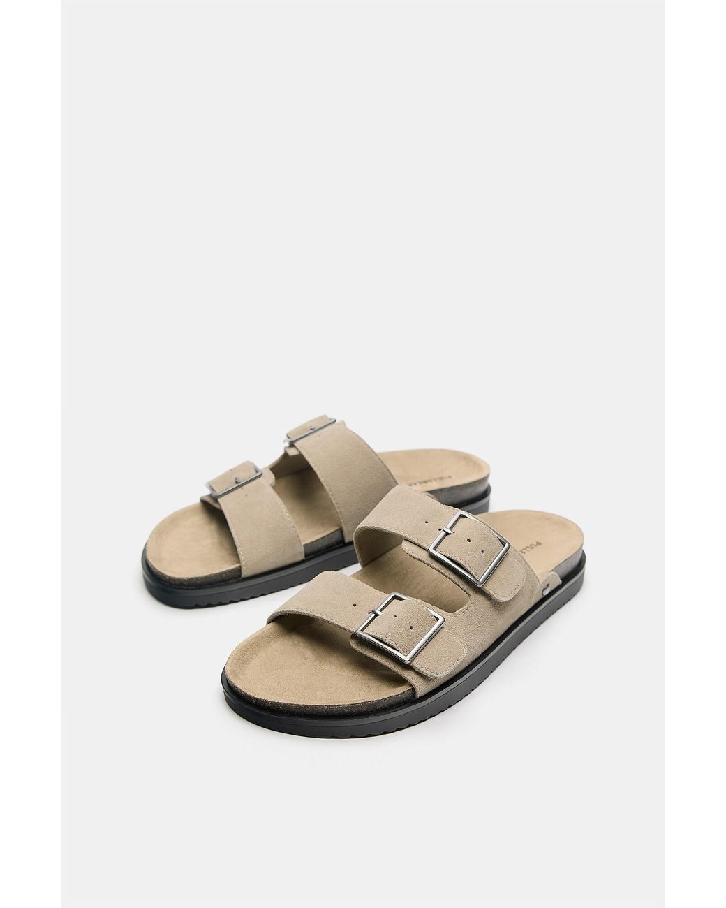 Pull&Bear Pantolette in Natural für Herren