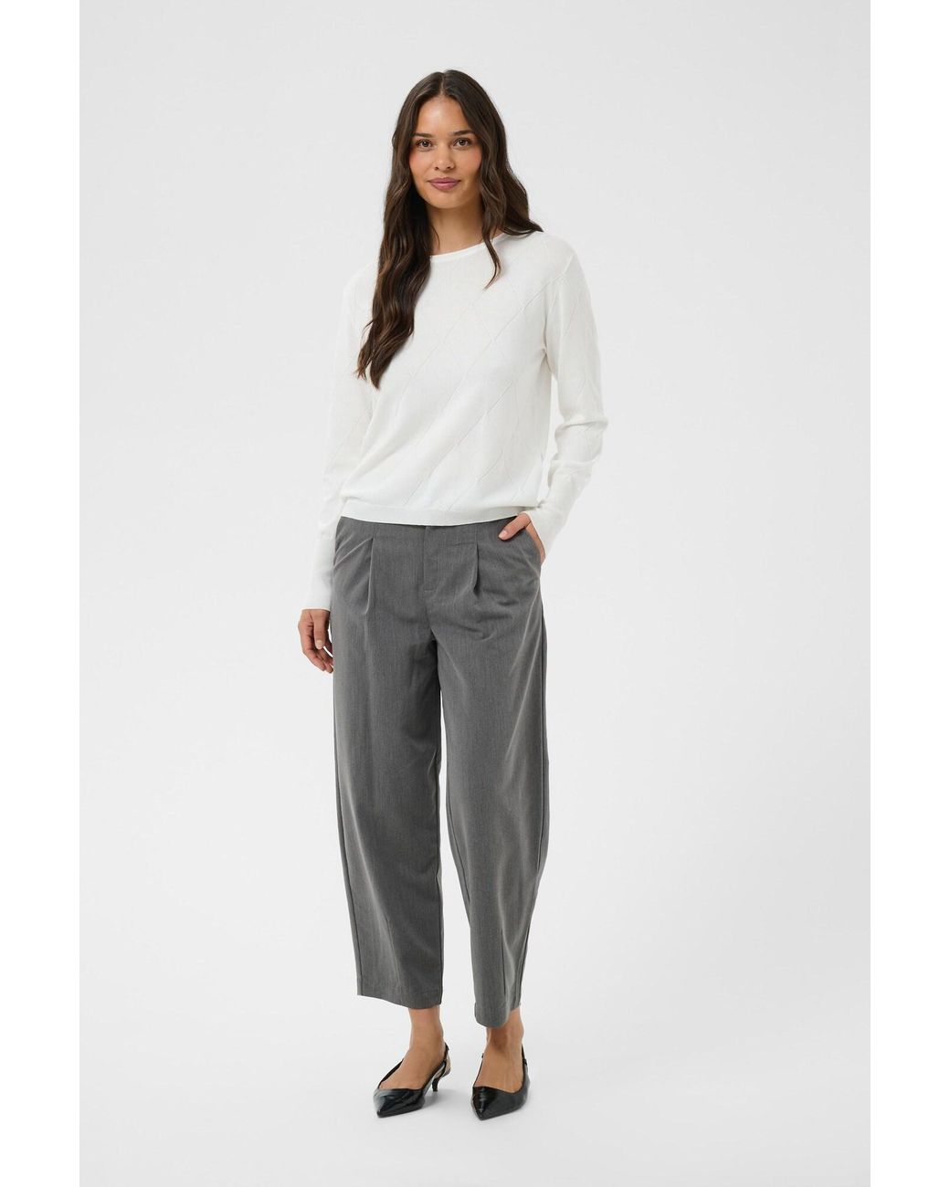 Kaffe White Pullover