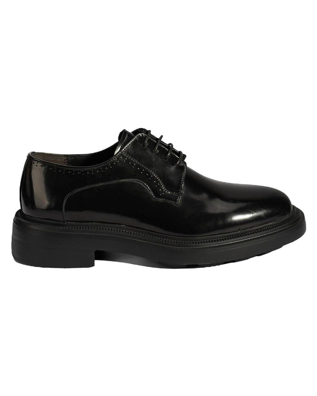 Desa Schnürschuh Spitze in Black für Herren