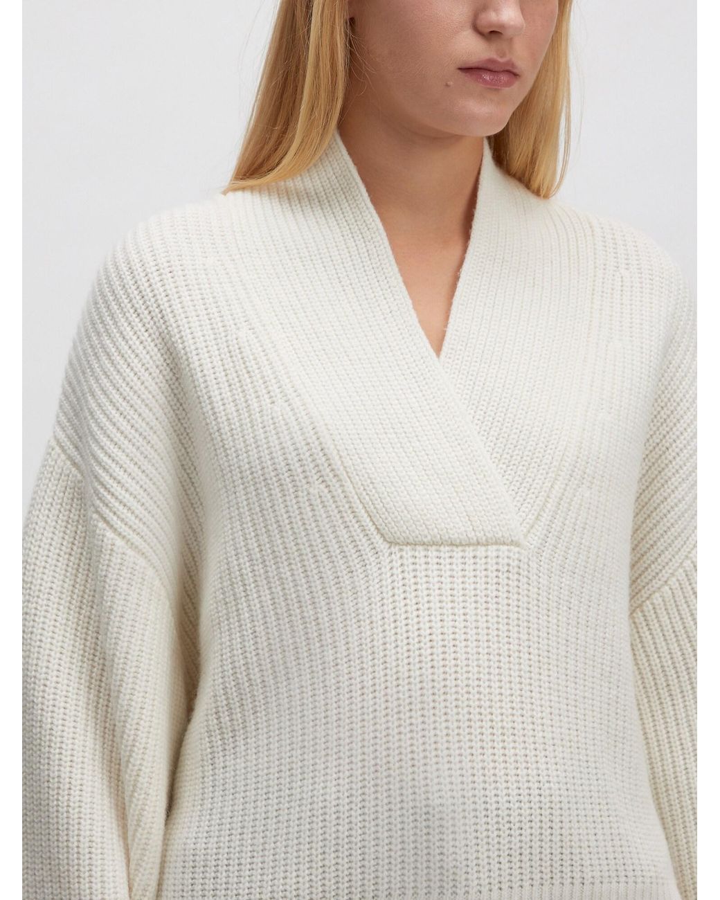 EDITED White Pullover Aus Wollmix Samia