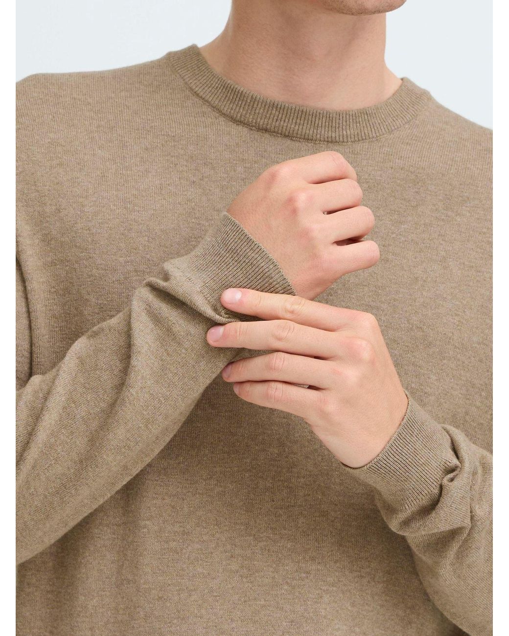 Casual Friday Strickpullover Cfhalfdan in Natural für Herren