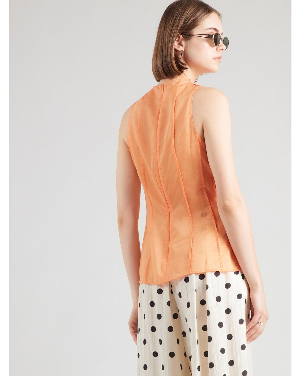 TOPSHOP Orange Top Simone