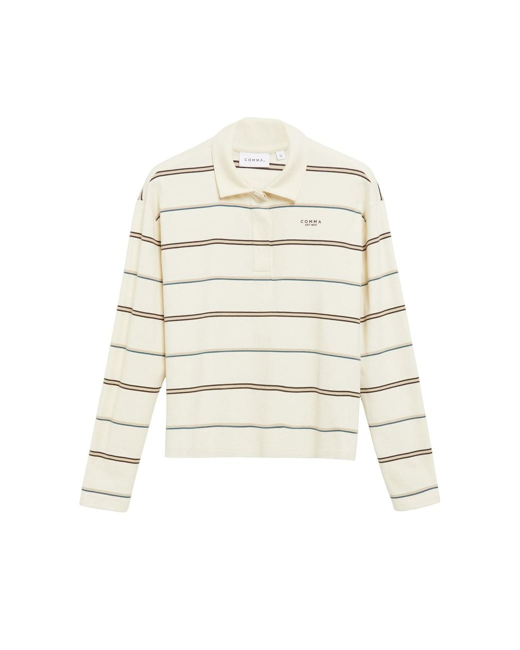 Comma, White Poloshirt
