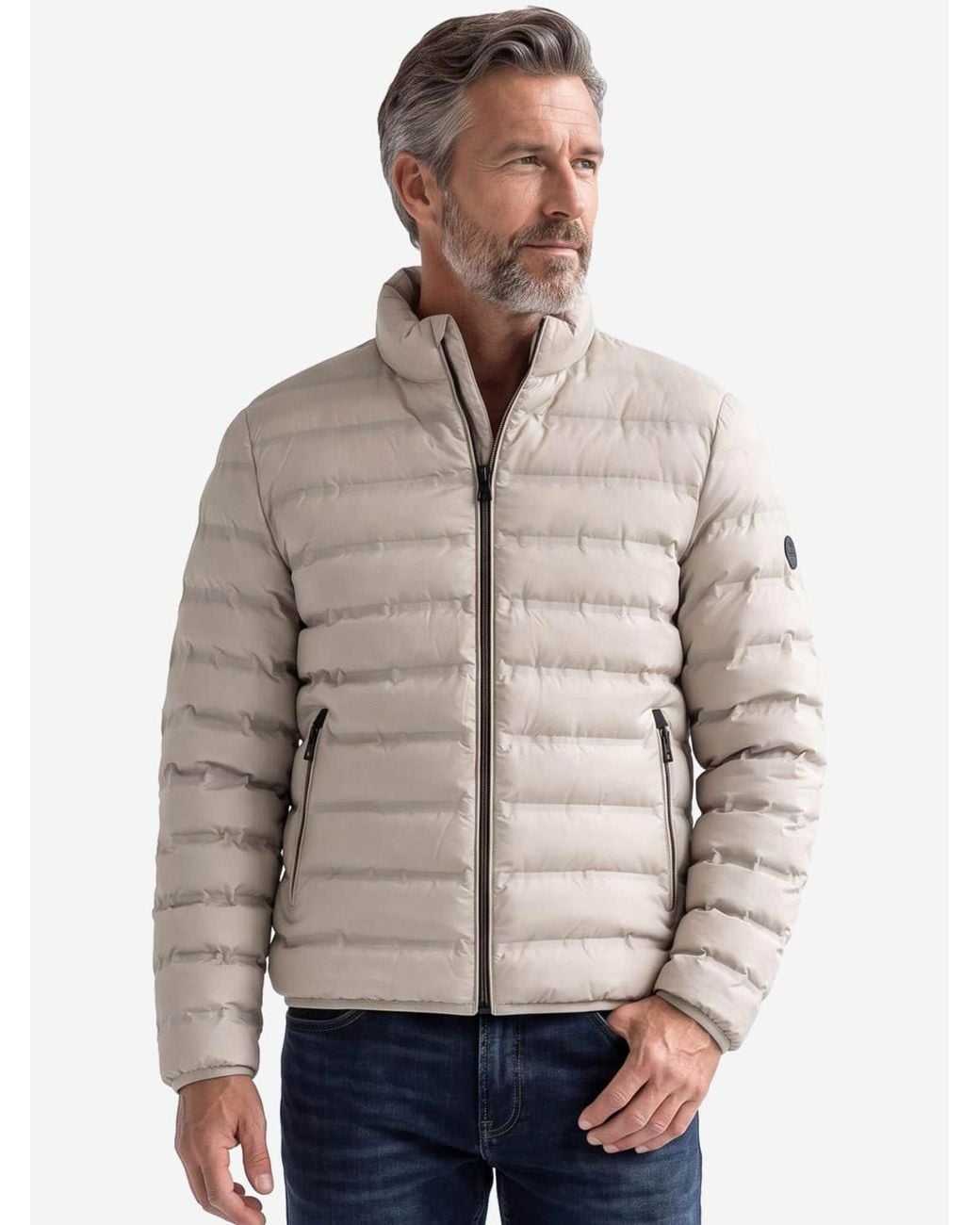 Redmond Übergangsjacke Basic in Natural für Herren