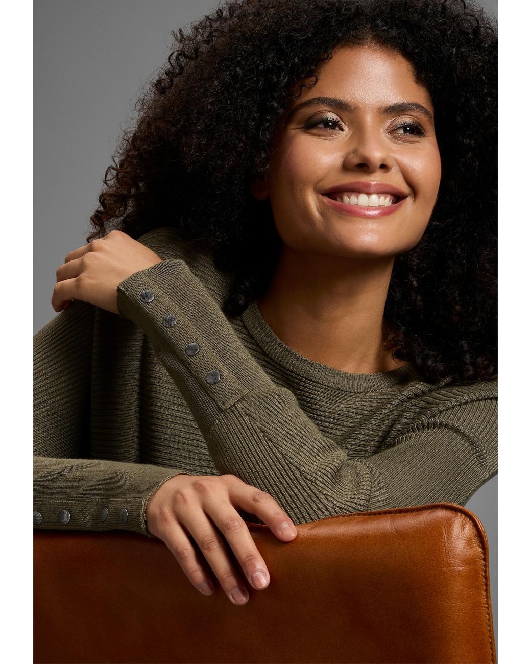 Laura Scott Green Pullover
