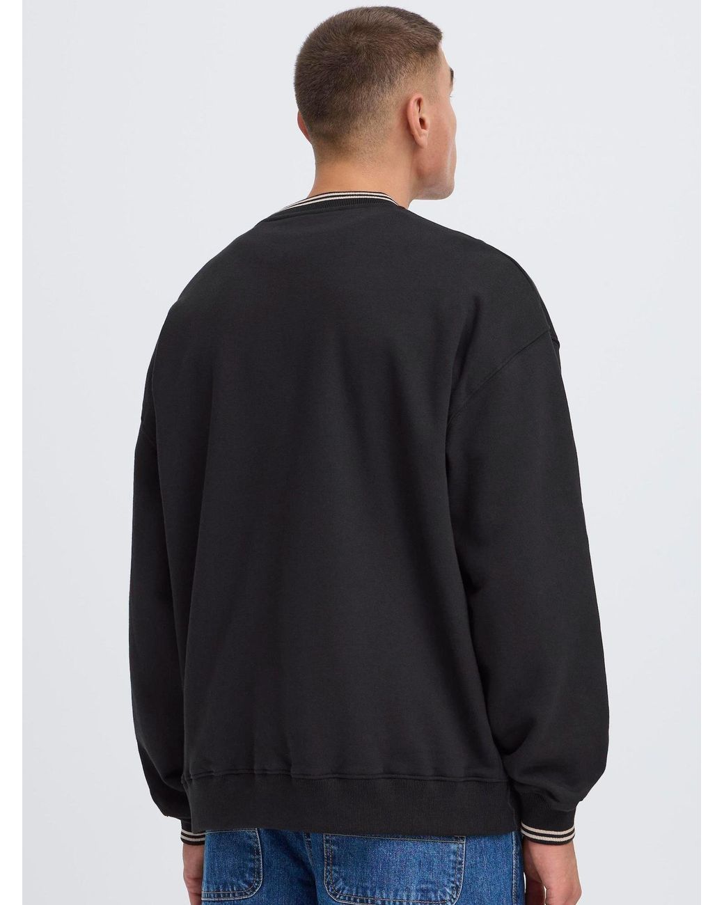 Solid Sweatshirt Sdstratton in Black für Herren