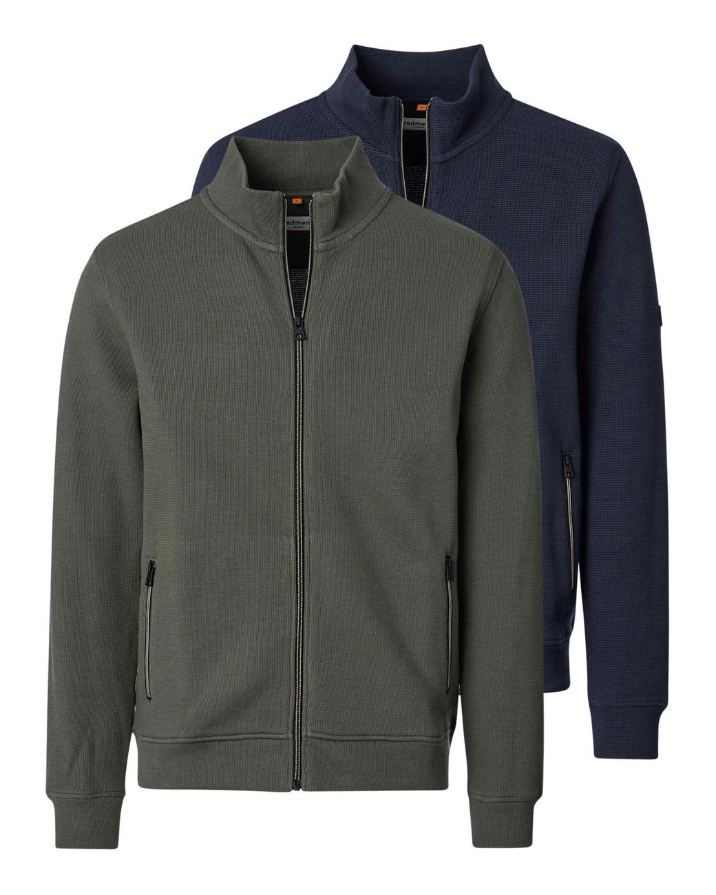 Redmond Sweatjacke Basic in Gray für Herren
