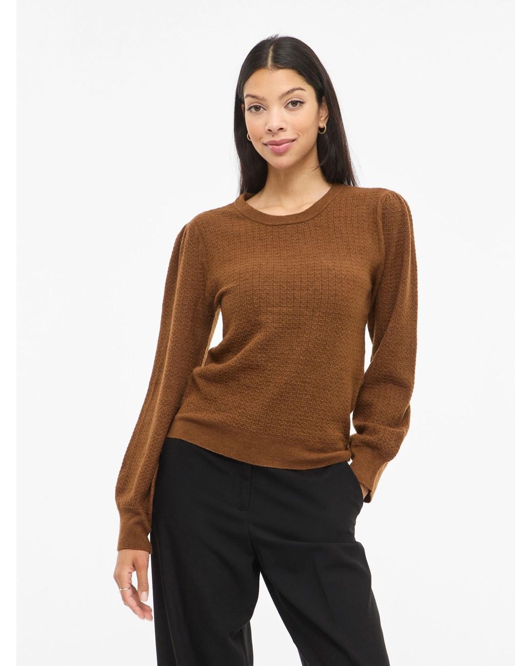 Vila Brown Pullover Vimable