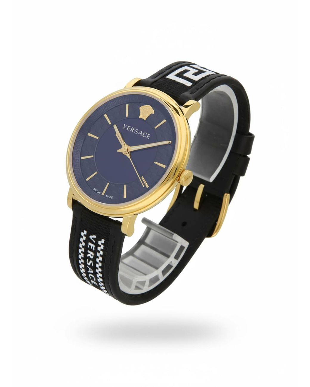 Versace Analoguhr V-Circle in Blue für Herren