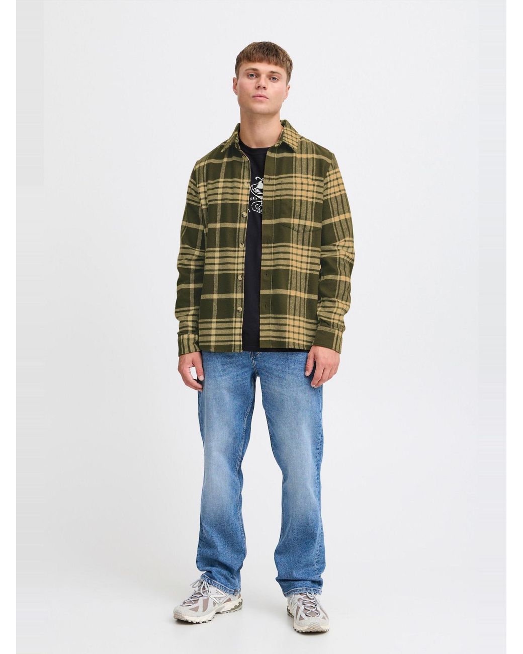 Solid Hemd Nab in Green für Herren