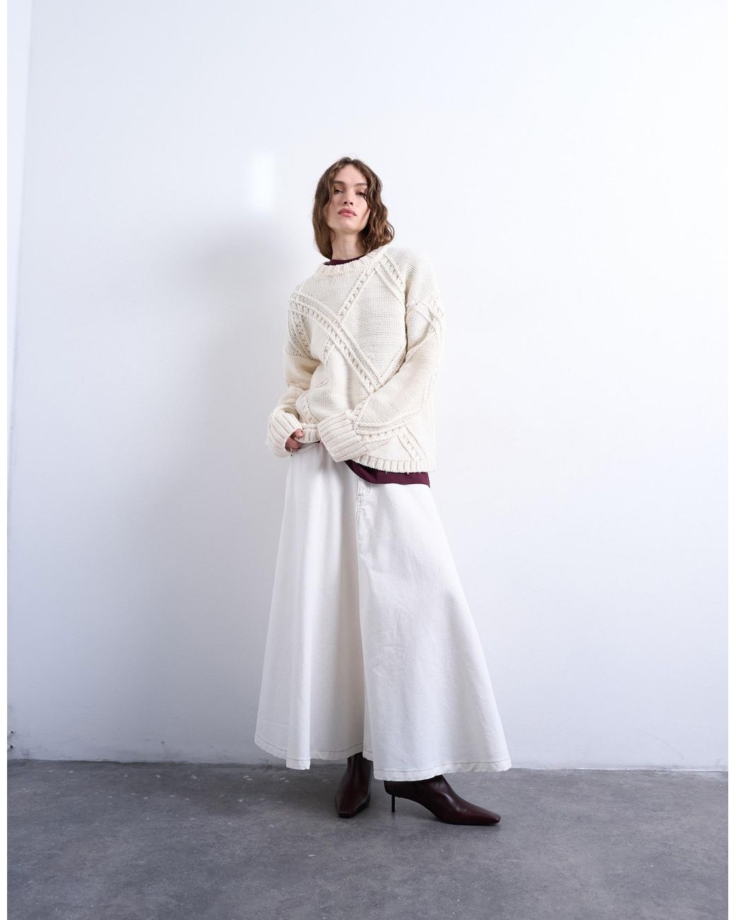 TOPSHOP White Pullover Megan
