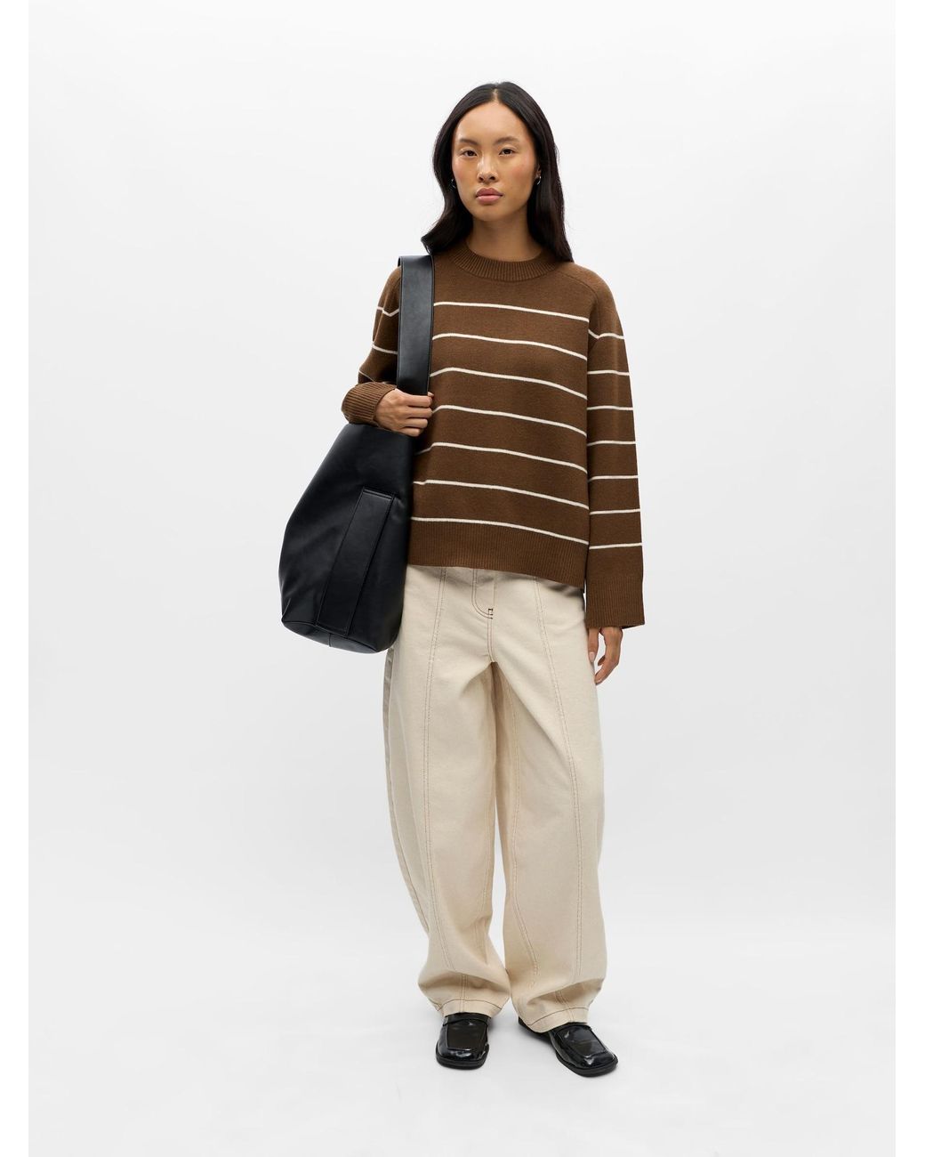 Object Brown Pullover Objitone