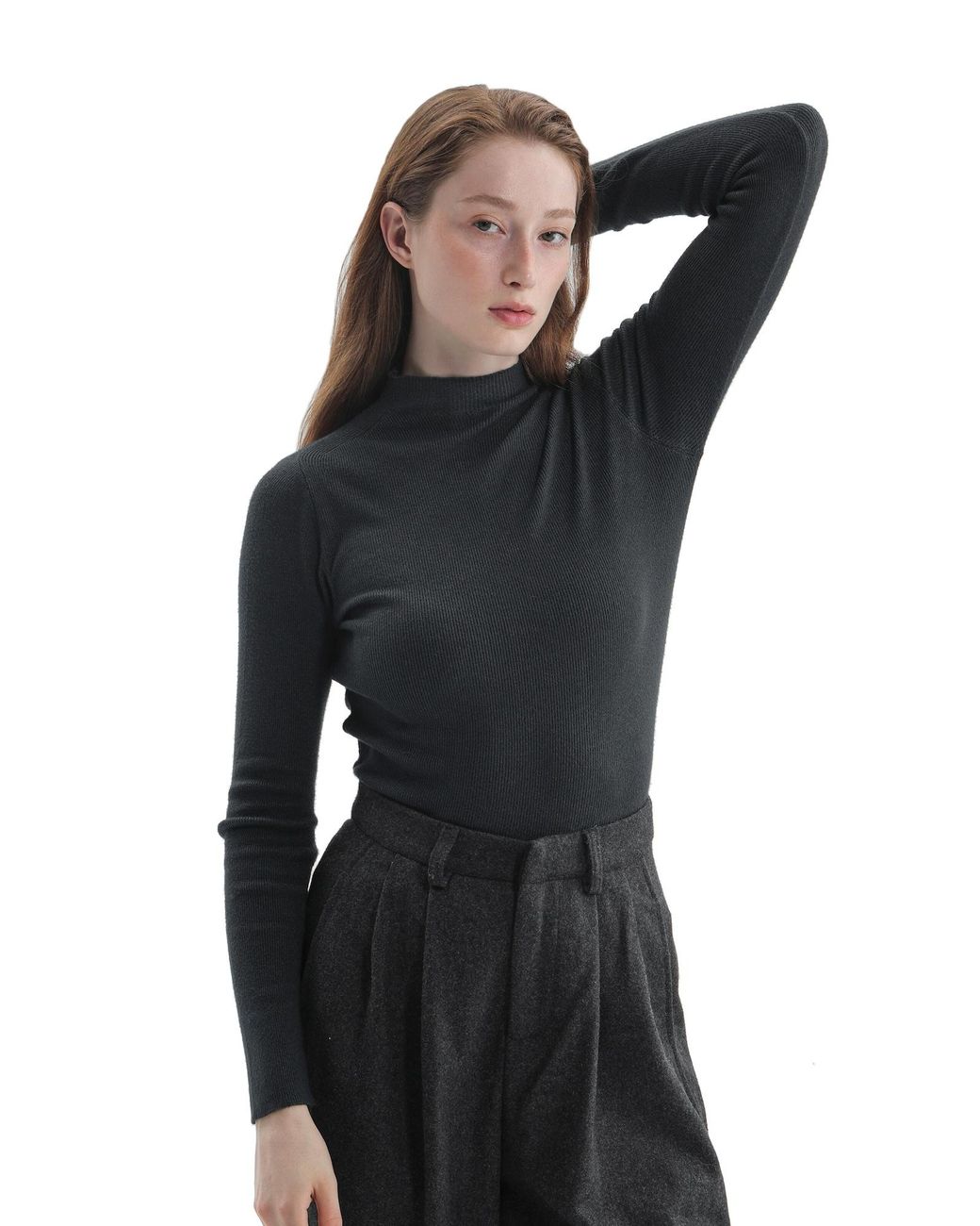 TorWeit Black Pullover Winter Layer Top