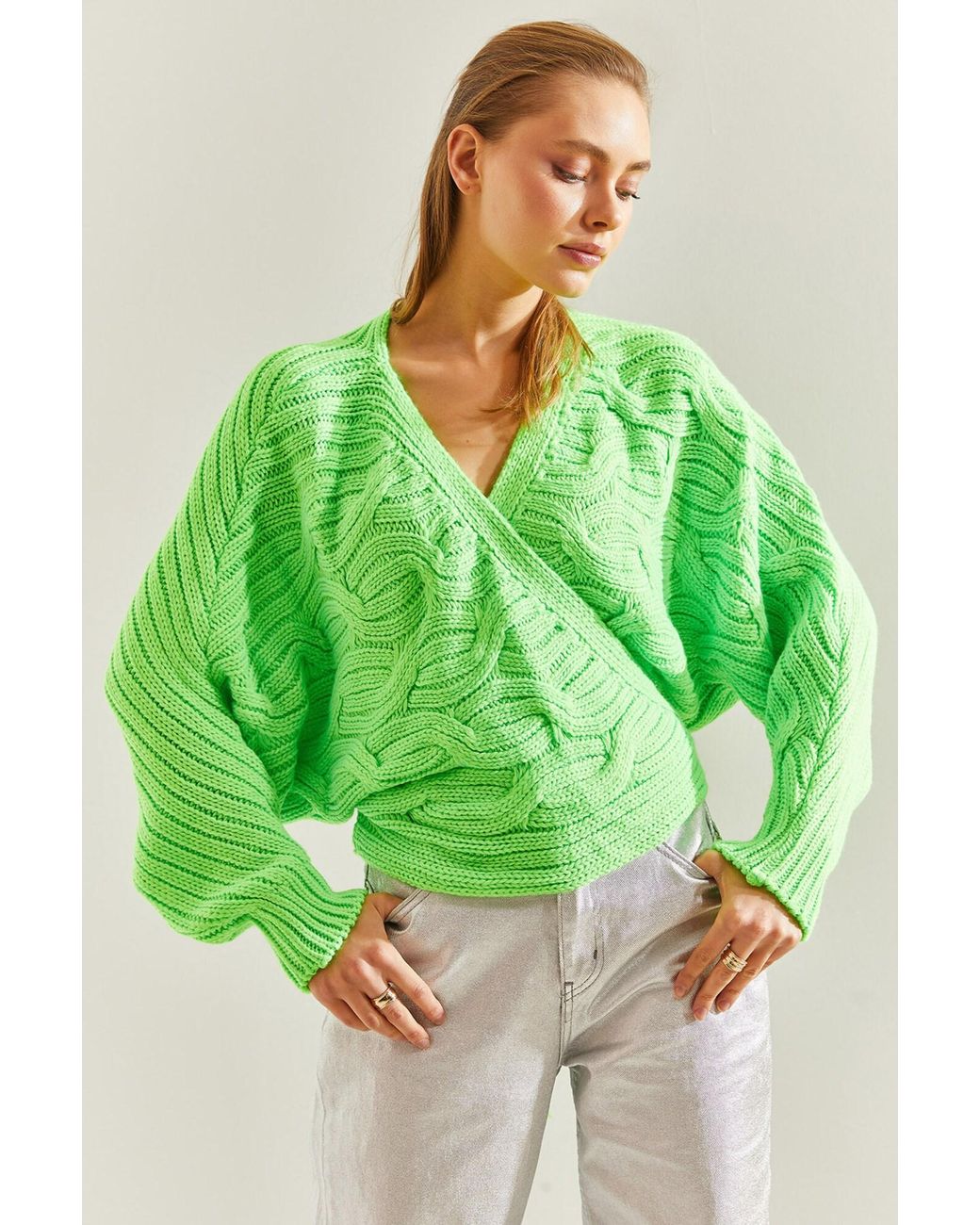 Bianco Lucci Green Pullover