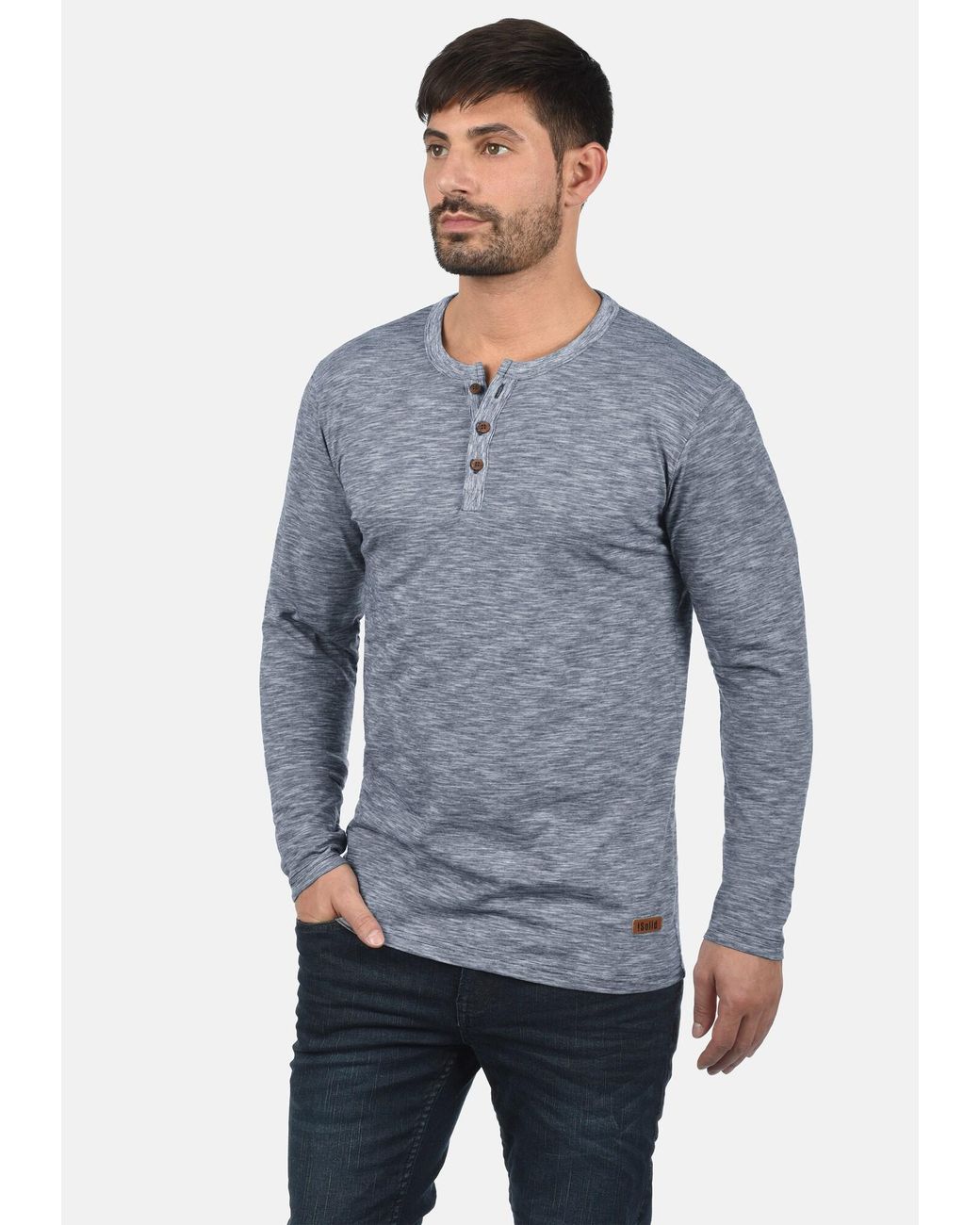 Solid Shirt Migos in Blue für Herren
