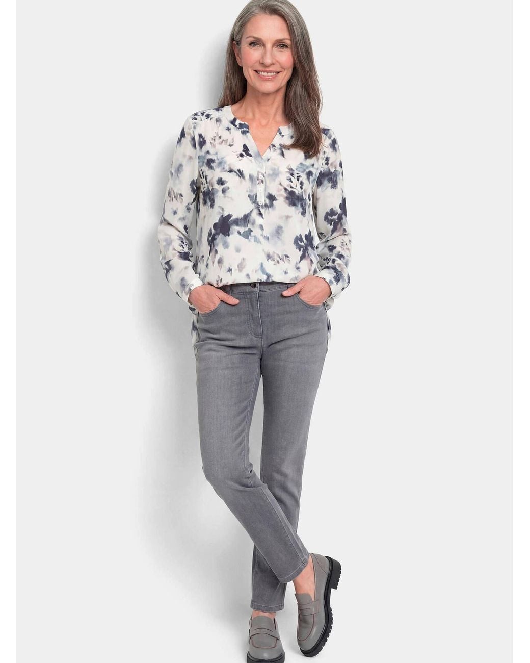 Goldner Gray Bluse