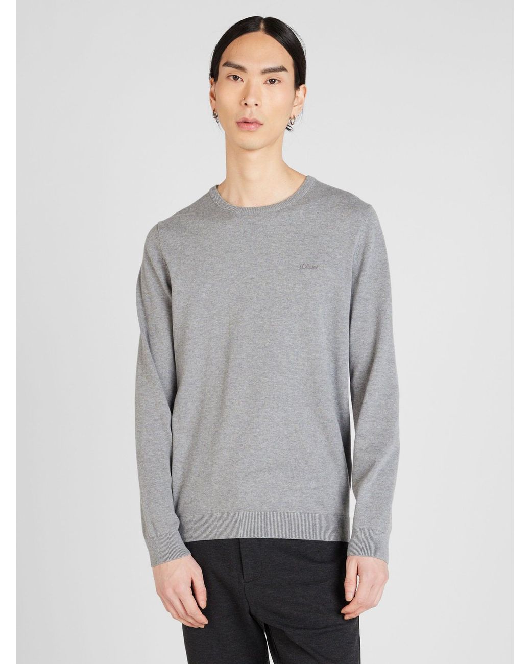 S.oliver Pullover in Gray für Herren