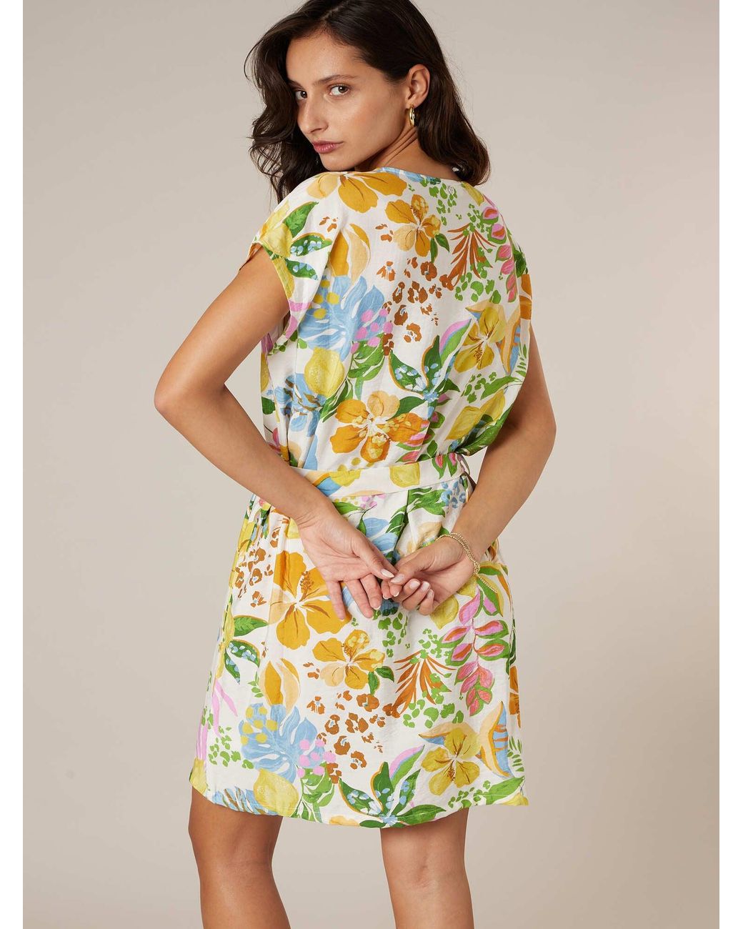 Deeluxe Yellow Kleid Java