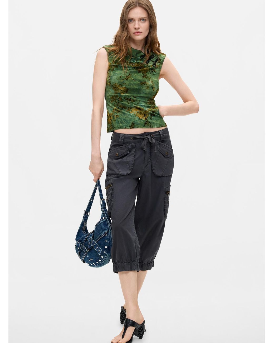Desigual Green Top