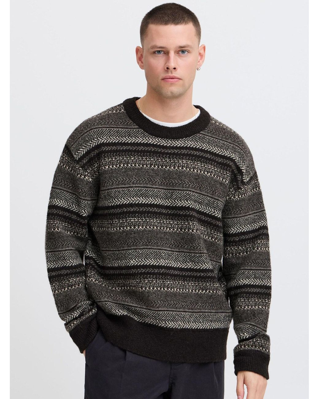 Solid Pullover Maxwell in Black für Herren