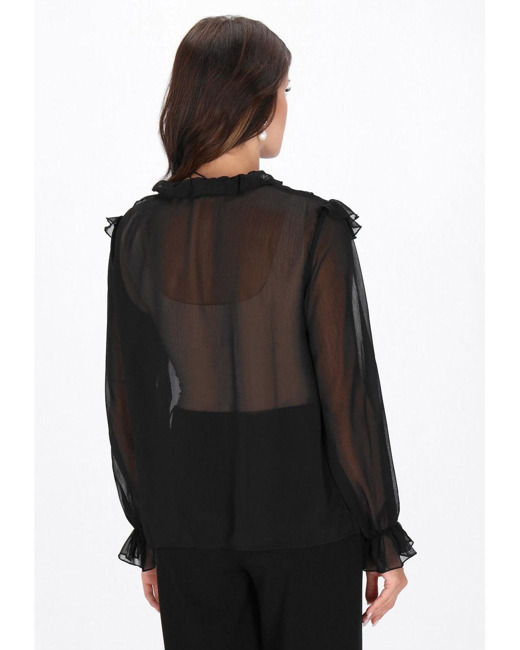 faina Black Bluse