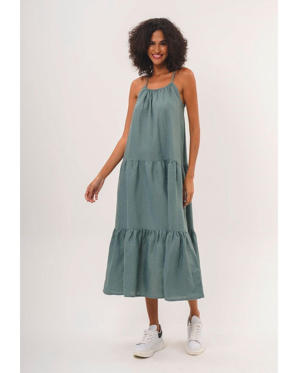 FRESHLIONS Green Sommerkleid Jeanna
