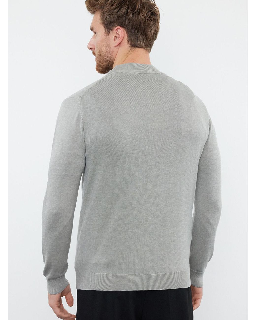Trendyol Pullover in Gray für Herren