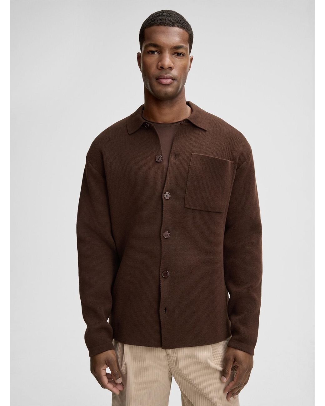 Strellson Strickjacke in Brown für Herren