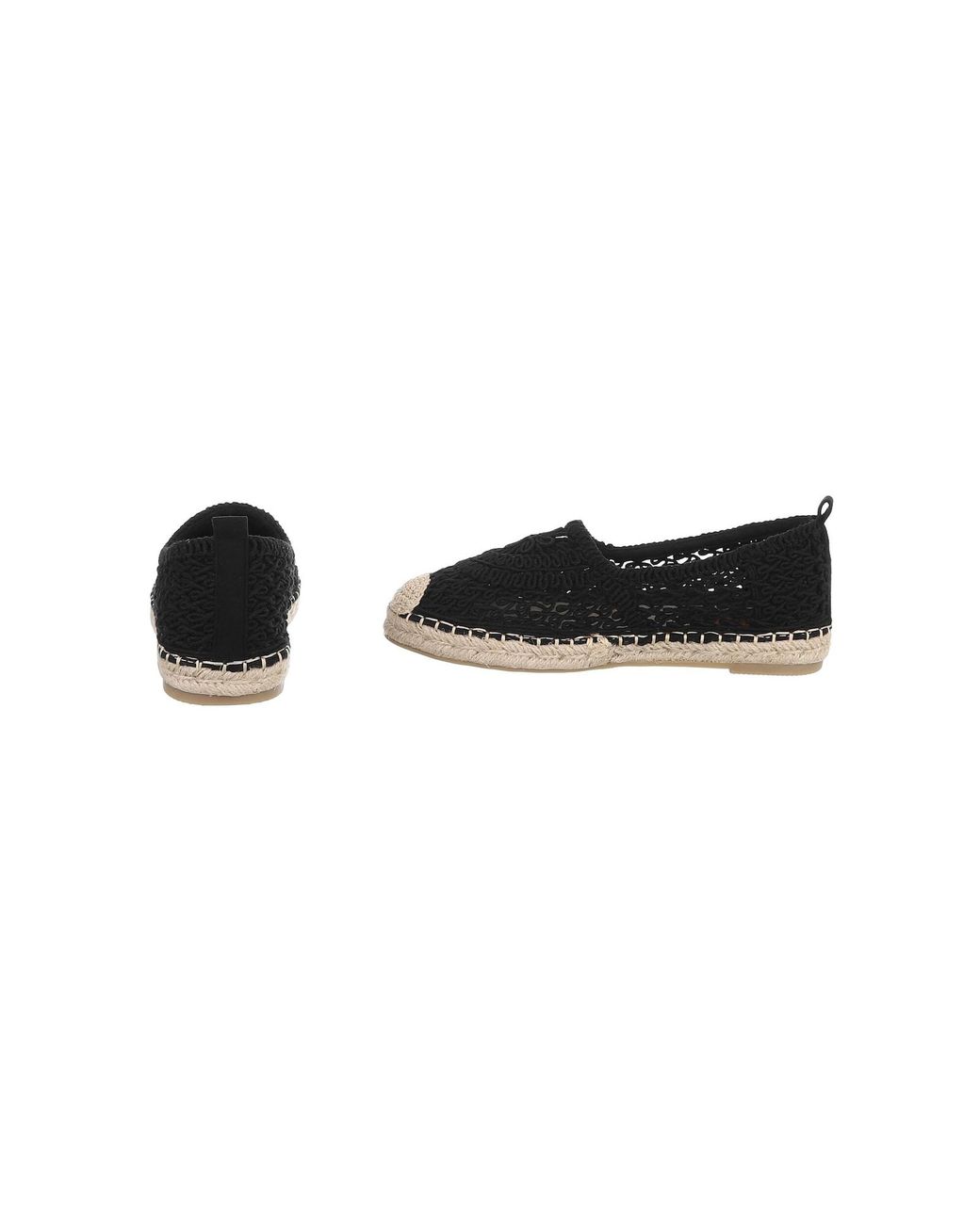 Ital-Design Black Espadrilles