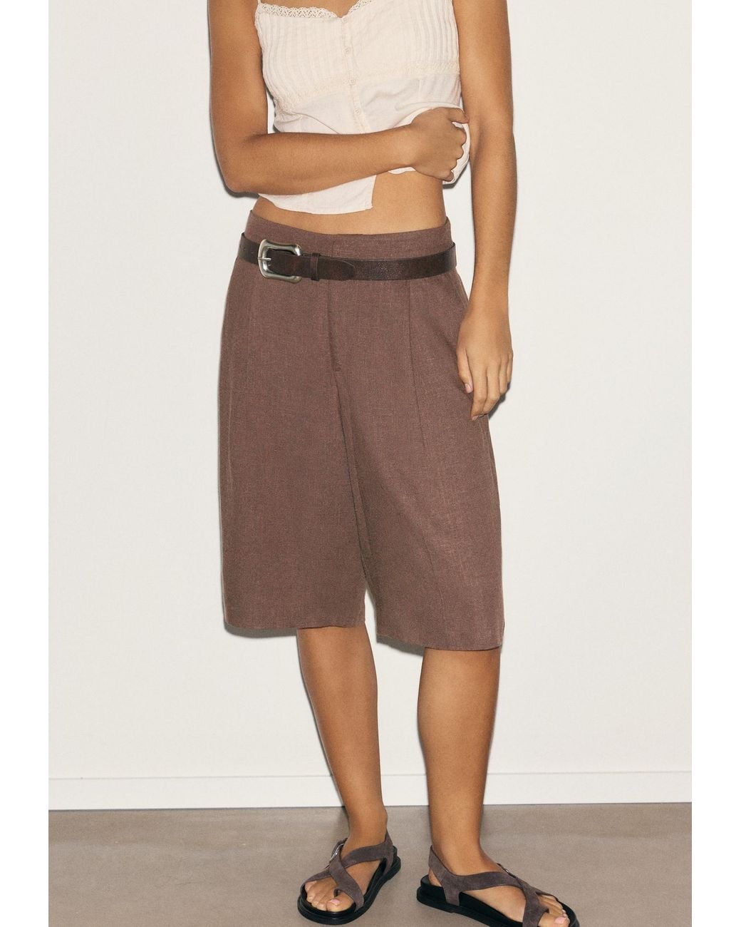 Pull&Bear Brown Shorts