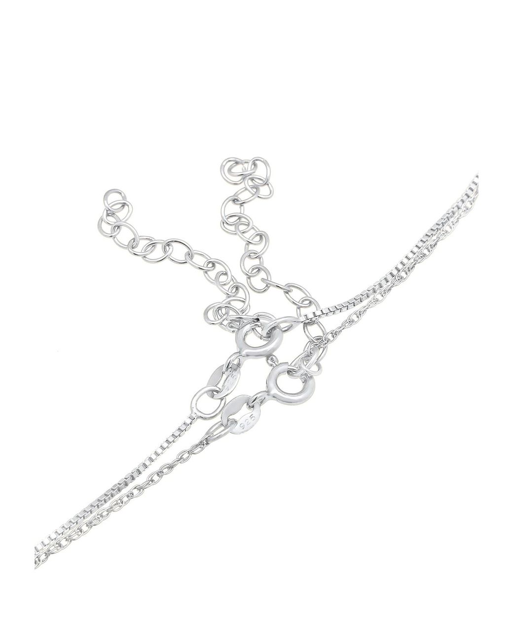 Elli Jewelry Metallic Halskette Layer Basic Kette, Choker